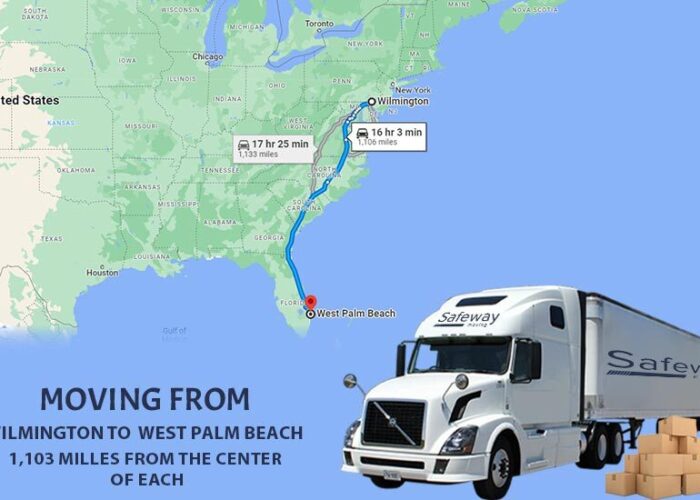 Moving From Wilmington DE To West Palm Beach FL