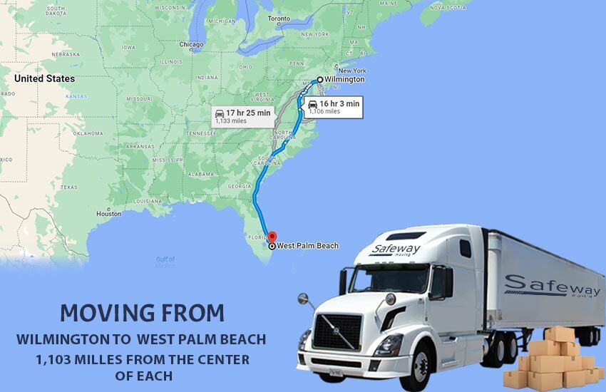 Moving From Wilmington DE To West Palm Beach FL